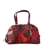 Coach Red Leather Patchwork Handbag