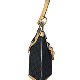 Gucci Vintage Black GG Horsebit Shoulder Bag