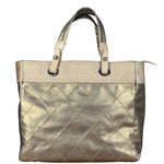 Chanel Metallic Gold Leather Paris-Biarritz Large Tote Bag 2007