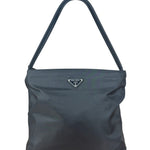 Prada Vintage Black Nylon Shoulder Tote