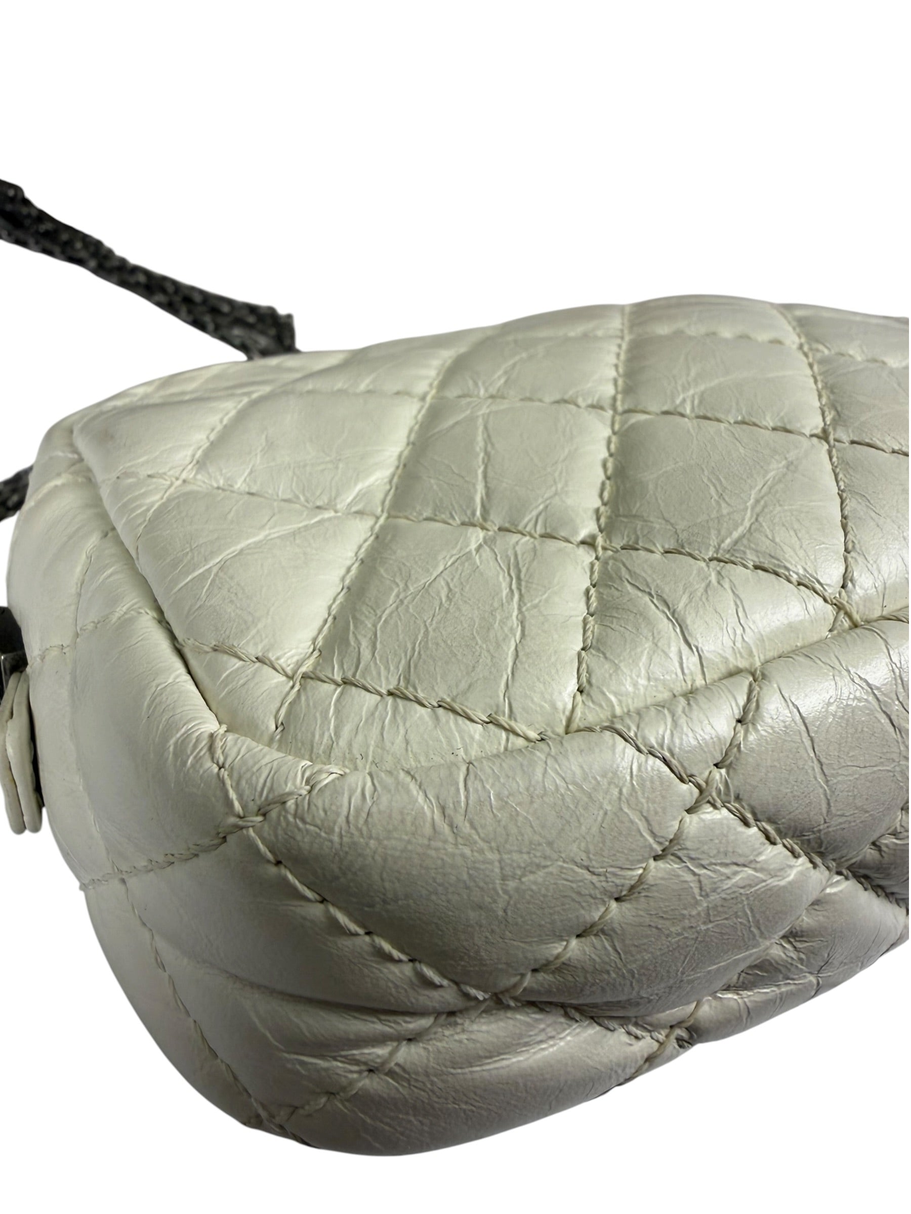 Chanel White Quilted Mini Reissue Camera Bag 2018