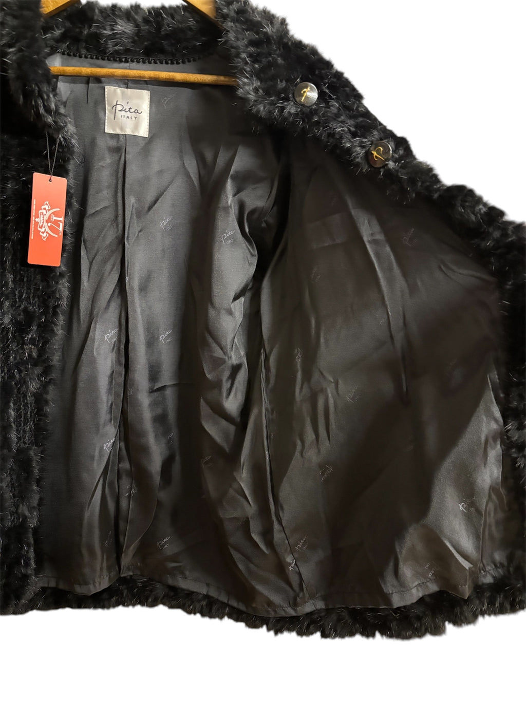 Vintage Pita Black Mink/Persian Lamb Fur Coat