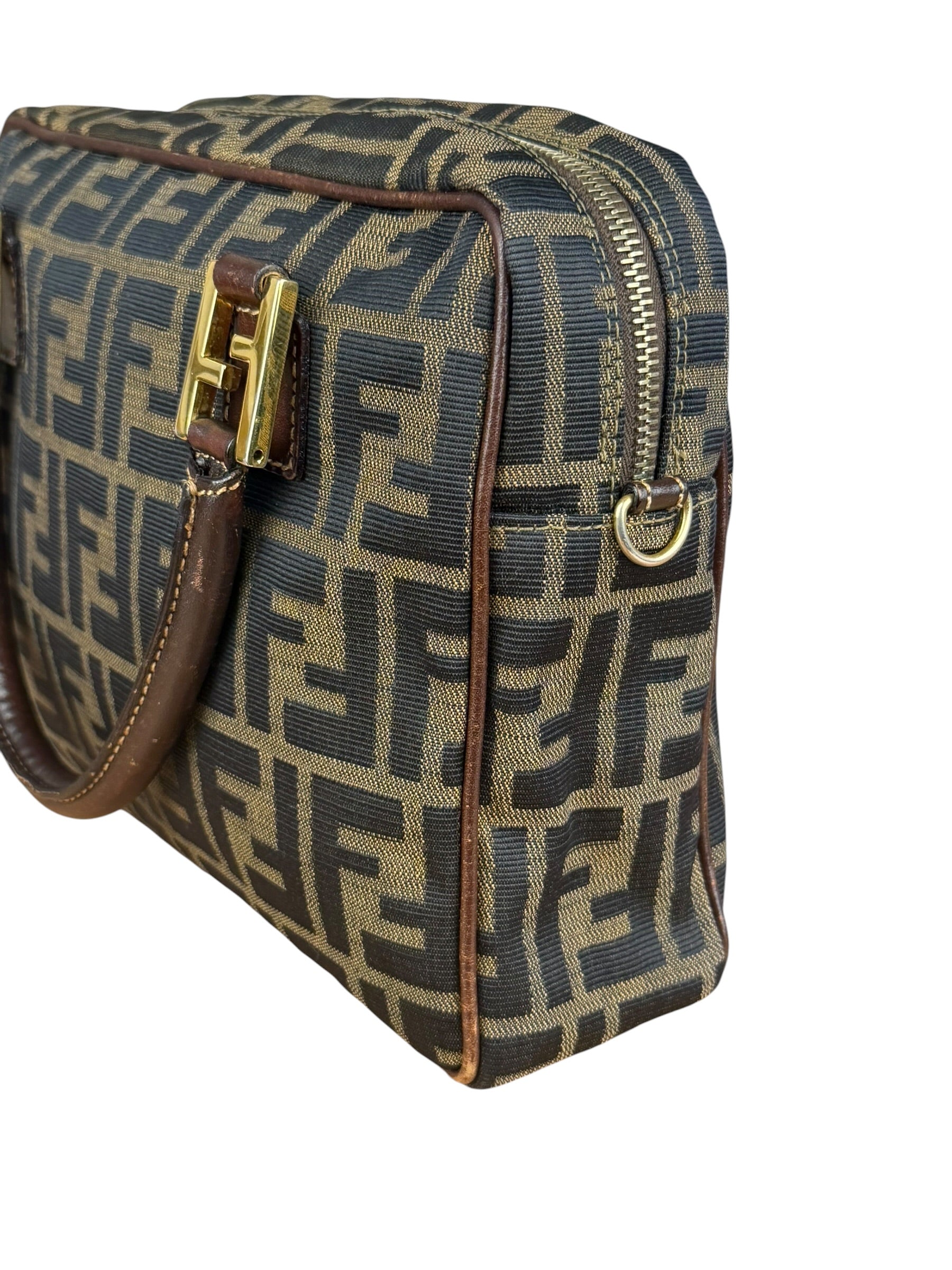 Fendi FF Vintage Zucca Mini Top Handle Bag