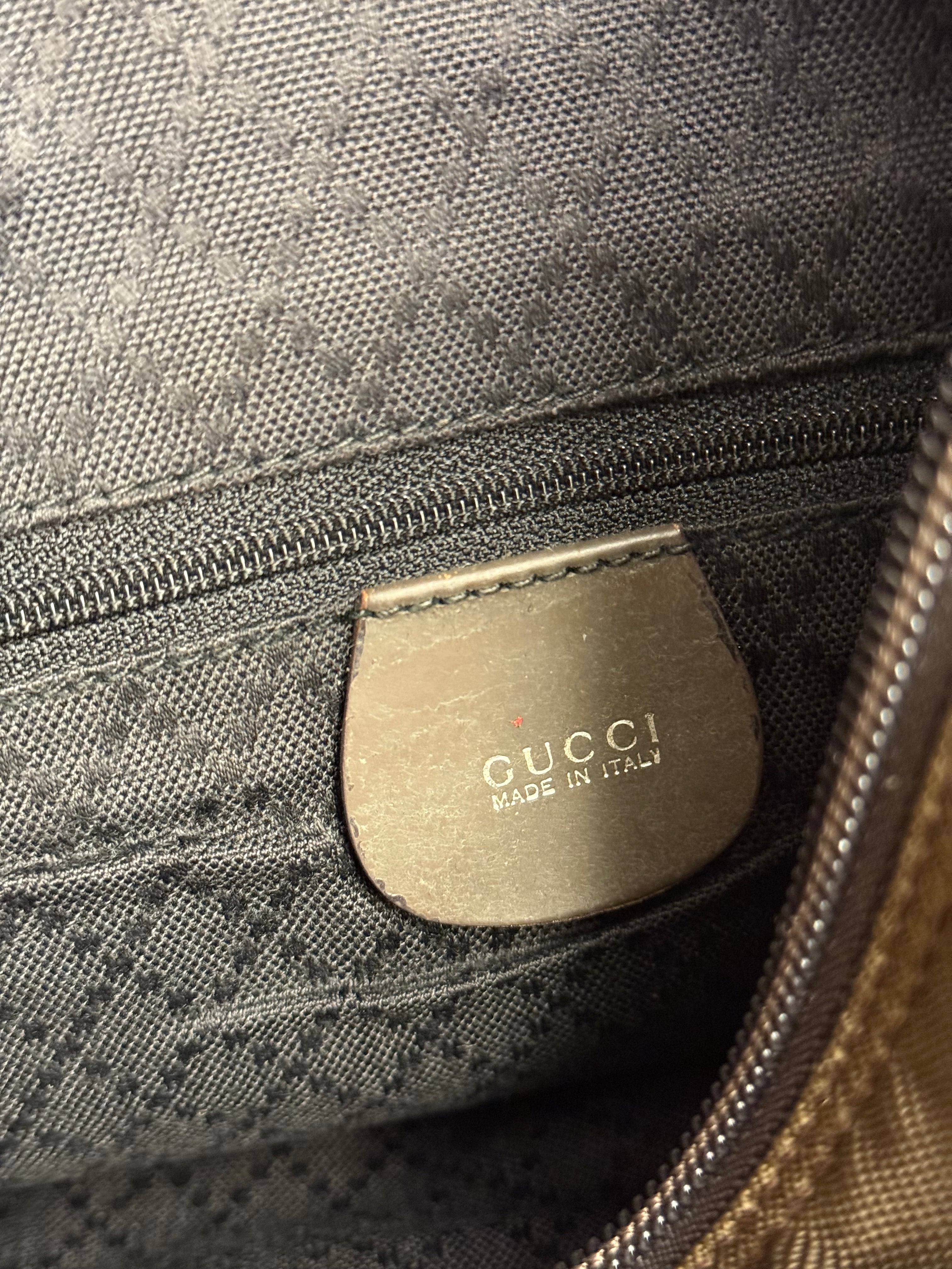 Gucci Nylon Bamboo Top Handle Bag