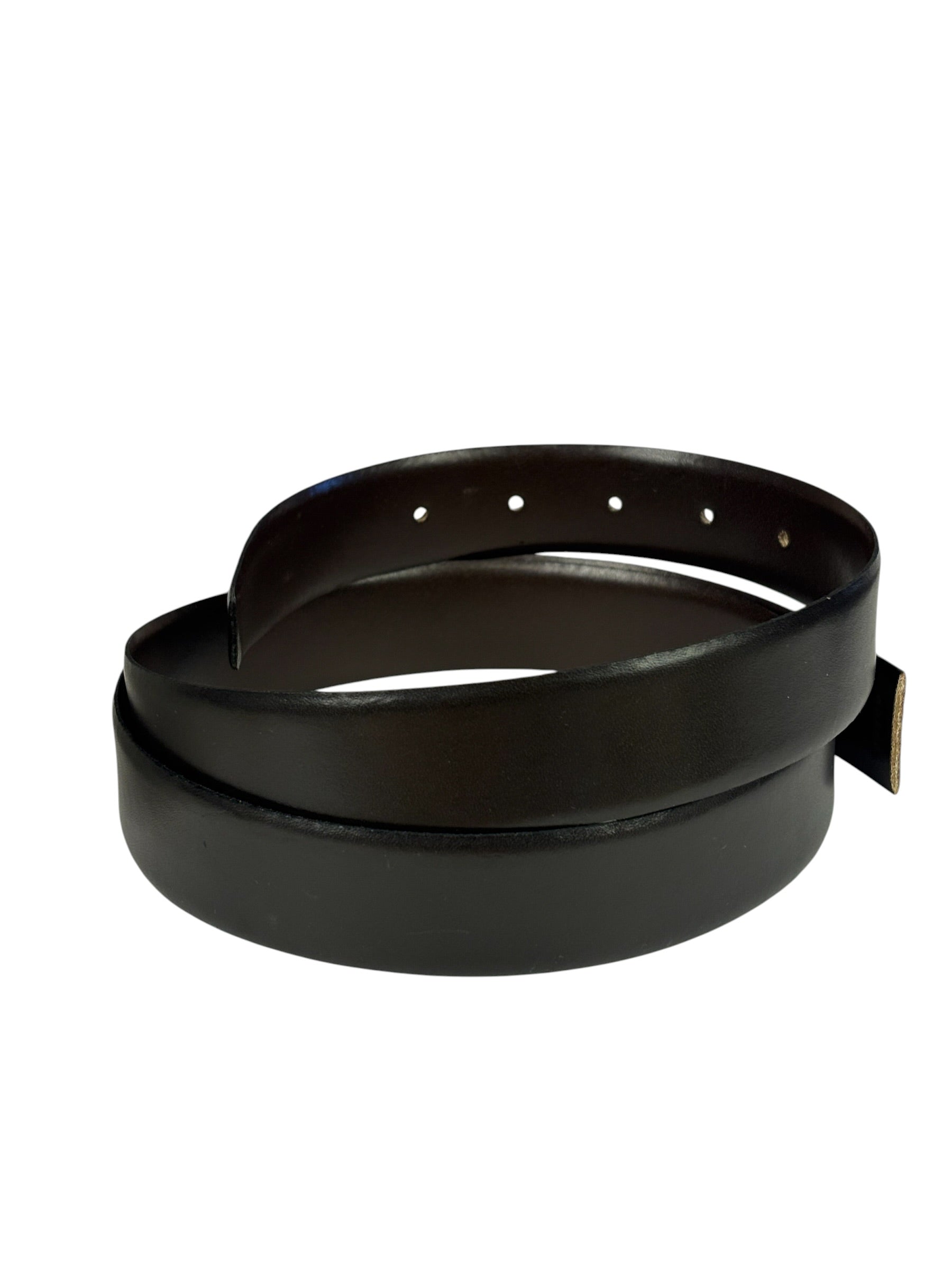 Christian Dior Brown/Black Leather Reversible Belt