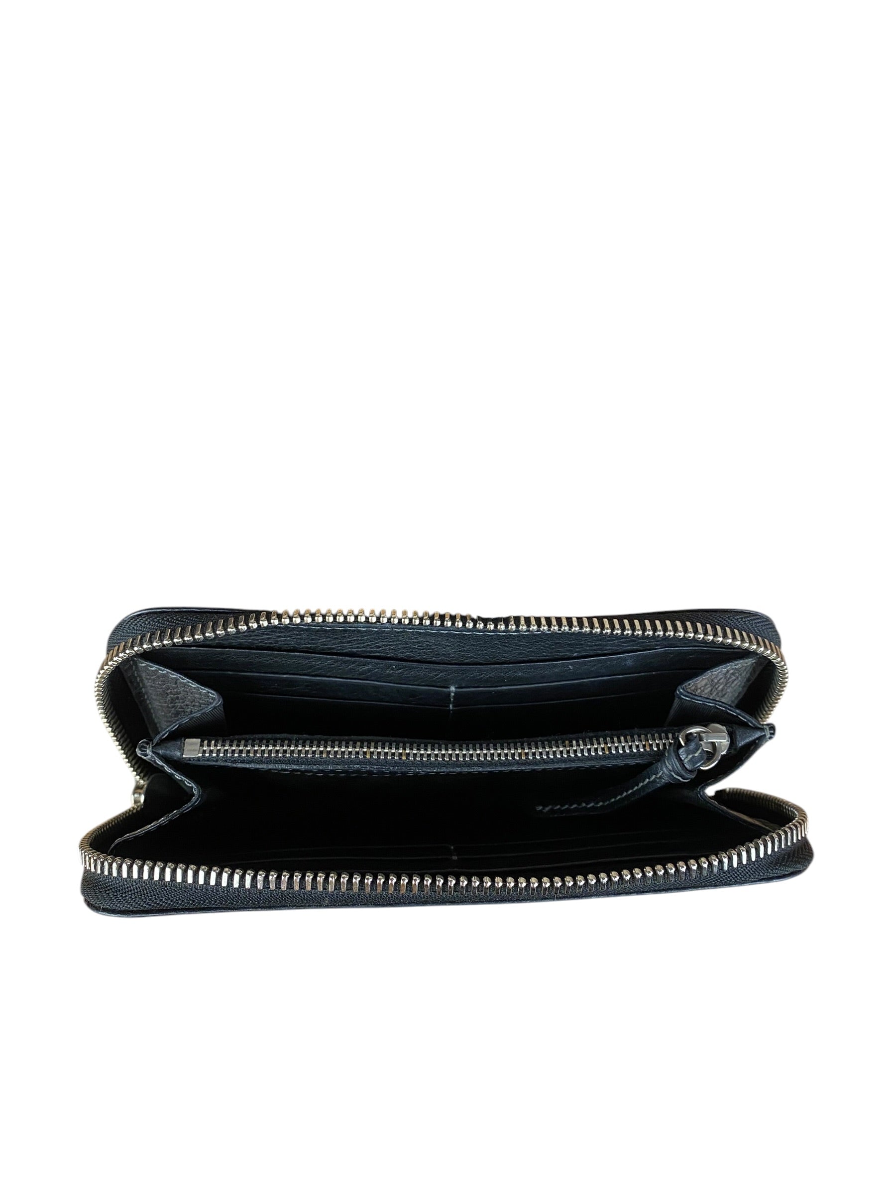 Chloé Black Leather Paddington Long Wallet