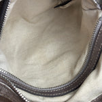 Gucci Vintage GG Metallic Leather Hobo Shoulder Bag