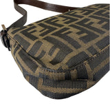 Fendi Beige/Brown Zucca Baguette