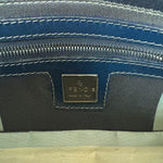 Fendi Denim Canvas Wave Buckle Pochette