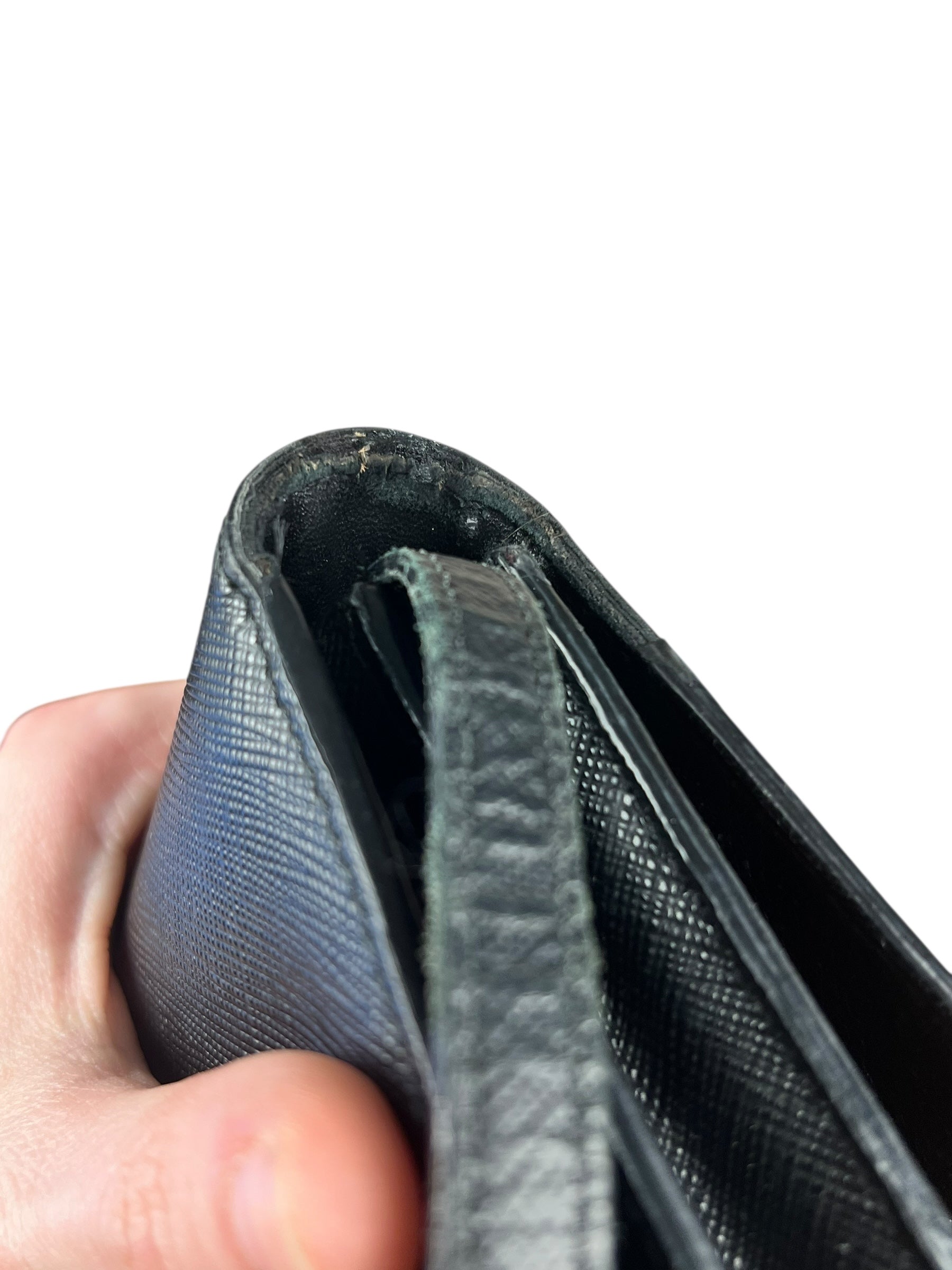 Prada Saffiano Lux Bow Crossbody Wallet