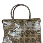 Fendi Brown PVC FF Zucchino Tote Bag