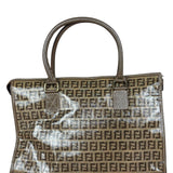 Fendi Brown PVC FF Zucchino Tote Bag