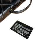 Chanel CC Black Patent Quilted Flap Briefcase Handbag '95