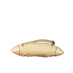 Salvatore Ferragamo Beige Gancini Buckle Shoulder Bag