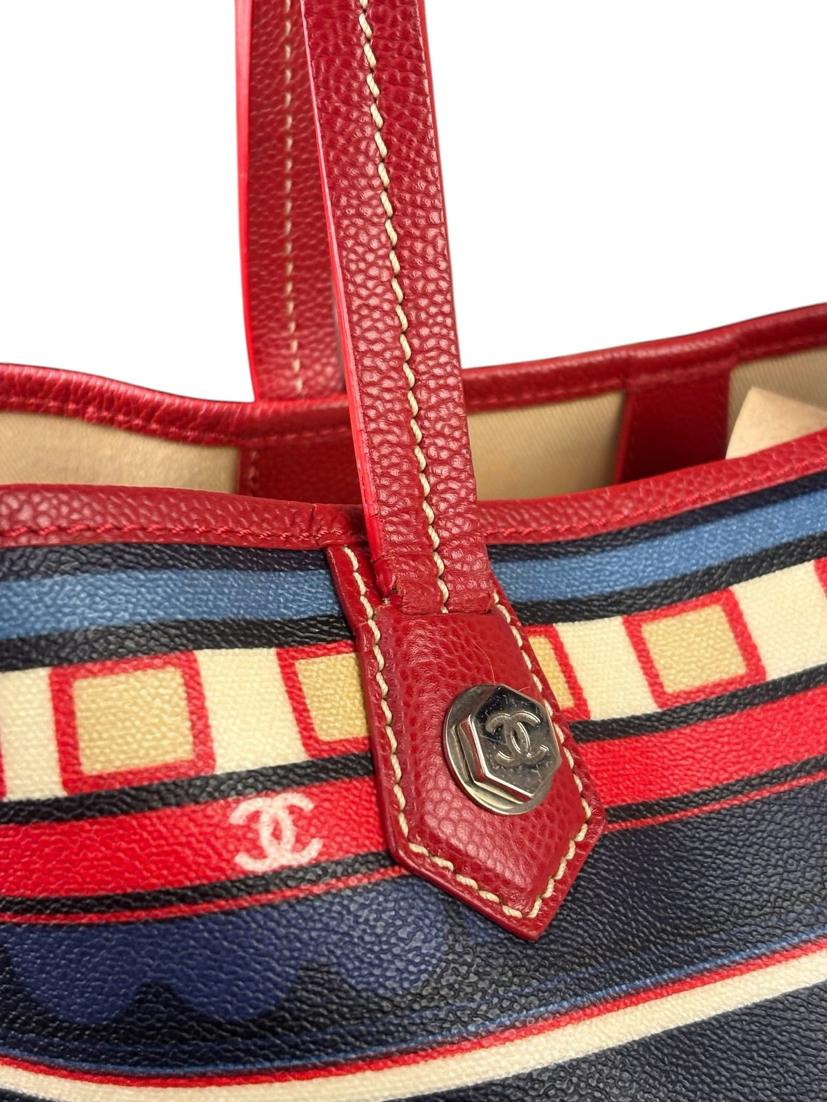 Chanel Colorblock Caviar Le Train Station Tote 2006
