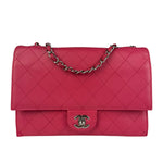 Chanel Pink Quilted Leather Accordion Flap Bag 2014
