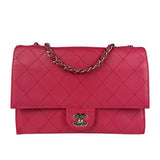 Chanel Pink Quilted Leather Accordion Flap Bag 2014