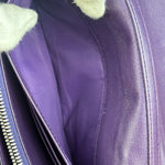 Christian Dior Purple Leather Diorama Wallet on Chain Bag