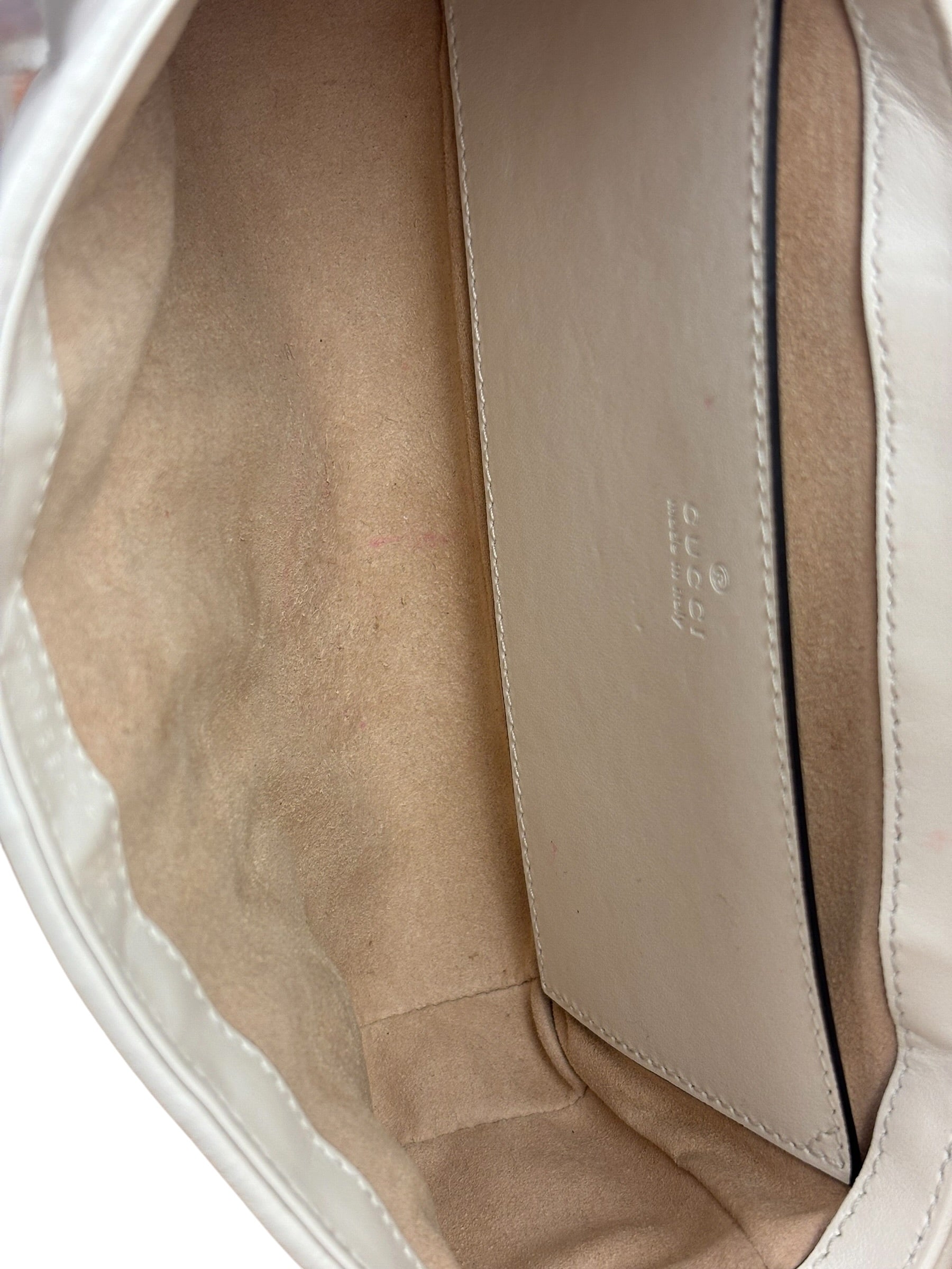 Gucci GG Marmont White Matelasse Bag