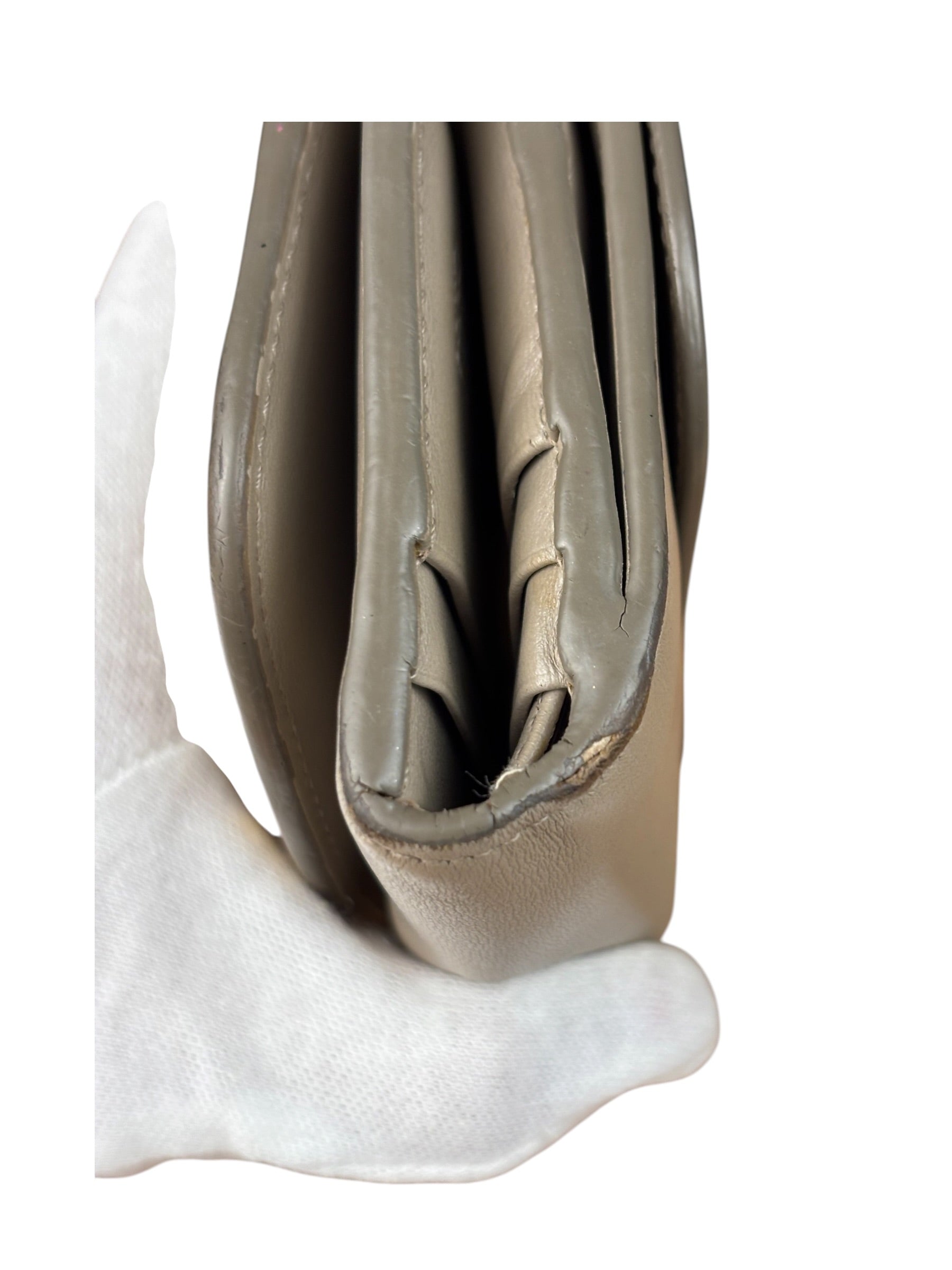 Chloe Motty Grey Small Tri-Fold Wallet