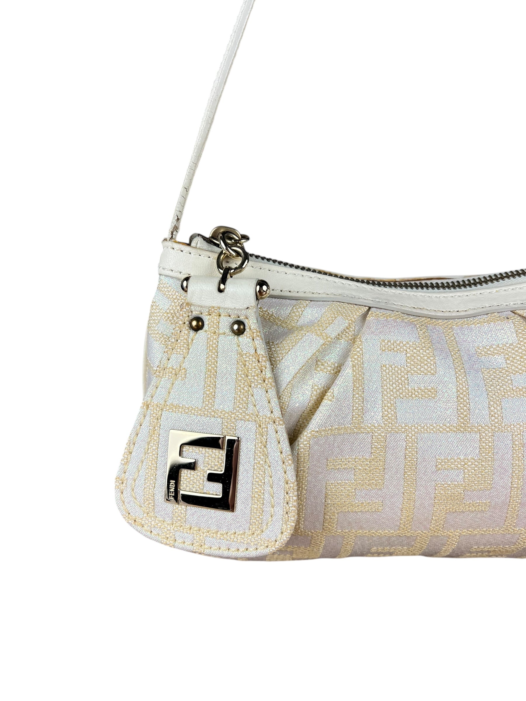 Fendi Sparkle Zucca Pochette Shoulder Bag