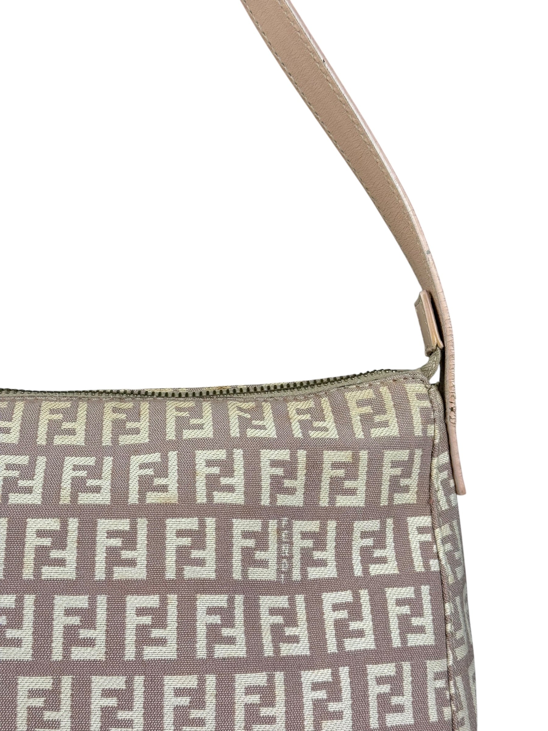 Fendi Vintage FF Beige Pochette