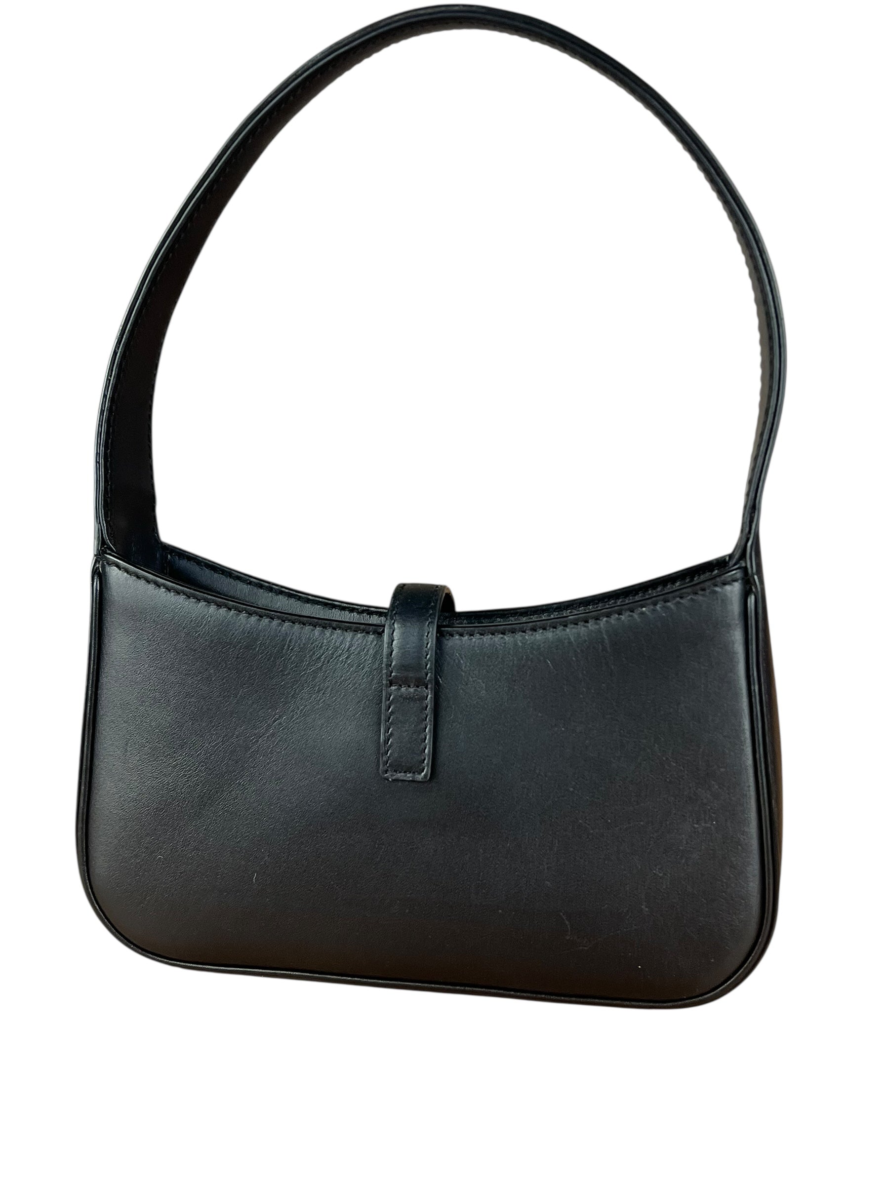 Saint Laurent Le 5 à 7 Smooth Leather Handbag Black