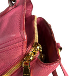 Miu Miu Pink Leather 2Way Tote Bag