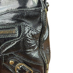 Balenciaga Black Leather Classic City Shoulder Bag