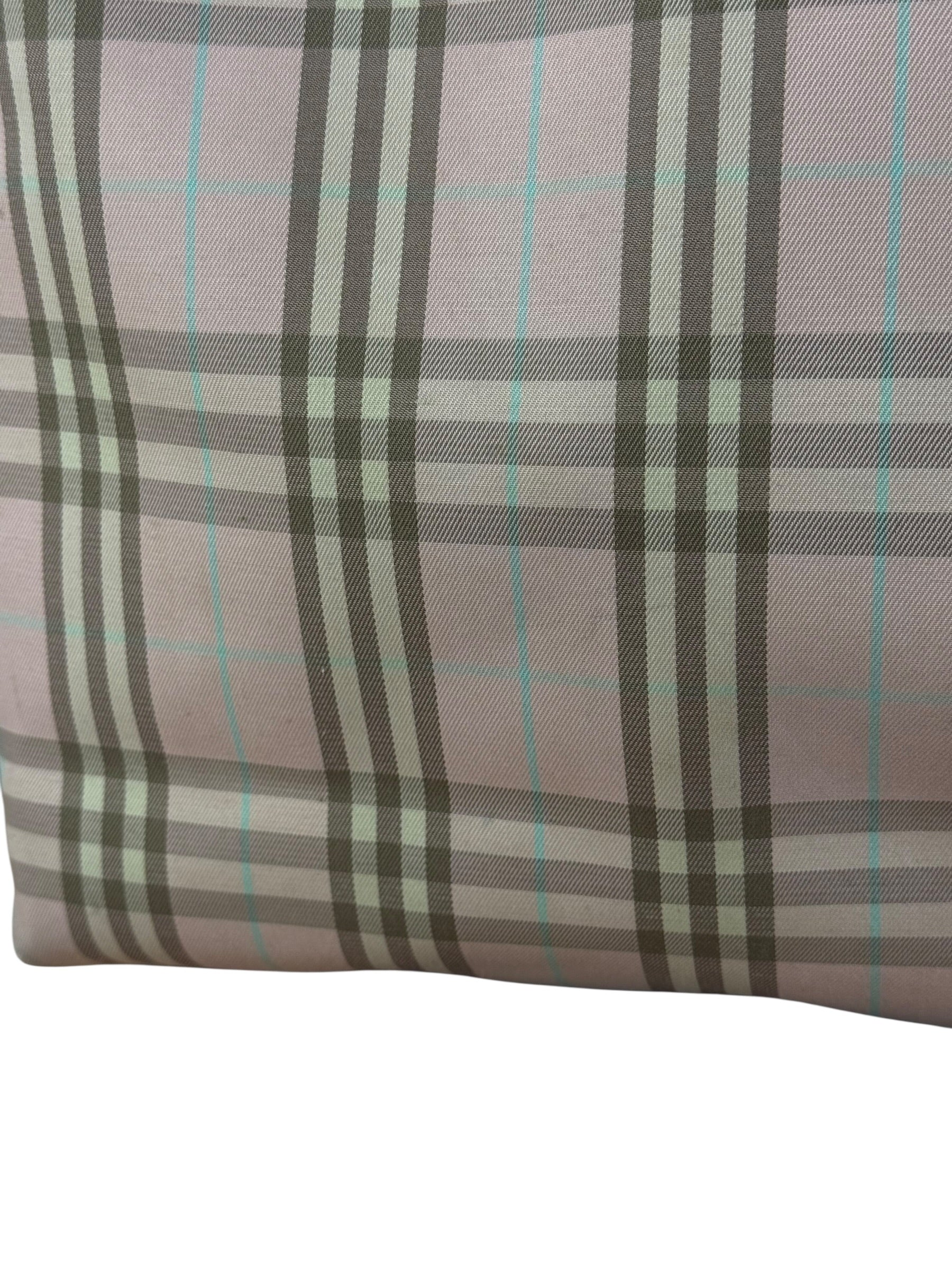 Burberry Vintage Light Pink Check Long Tote Bag