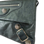 Balenciaga Grey Lambskin Giant Envelope Clutch