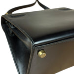 Hermes Black Mini Kelly 20 Box Calf 1991