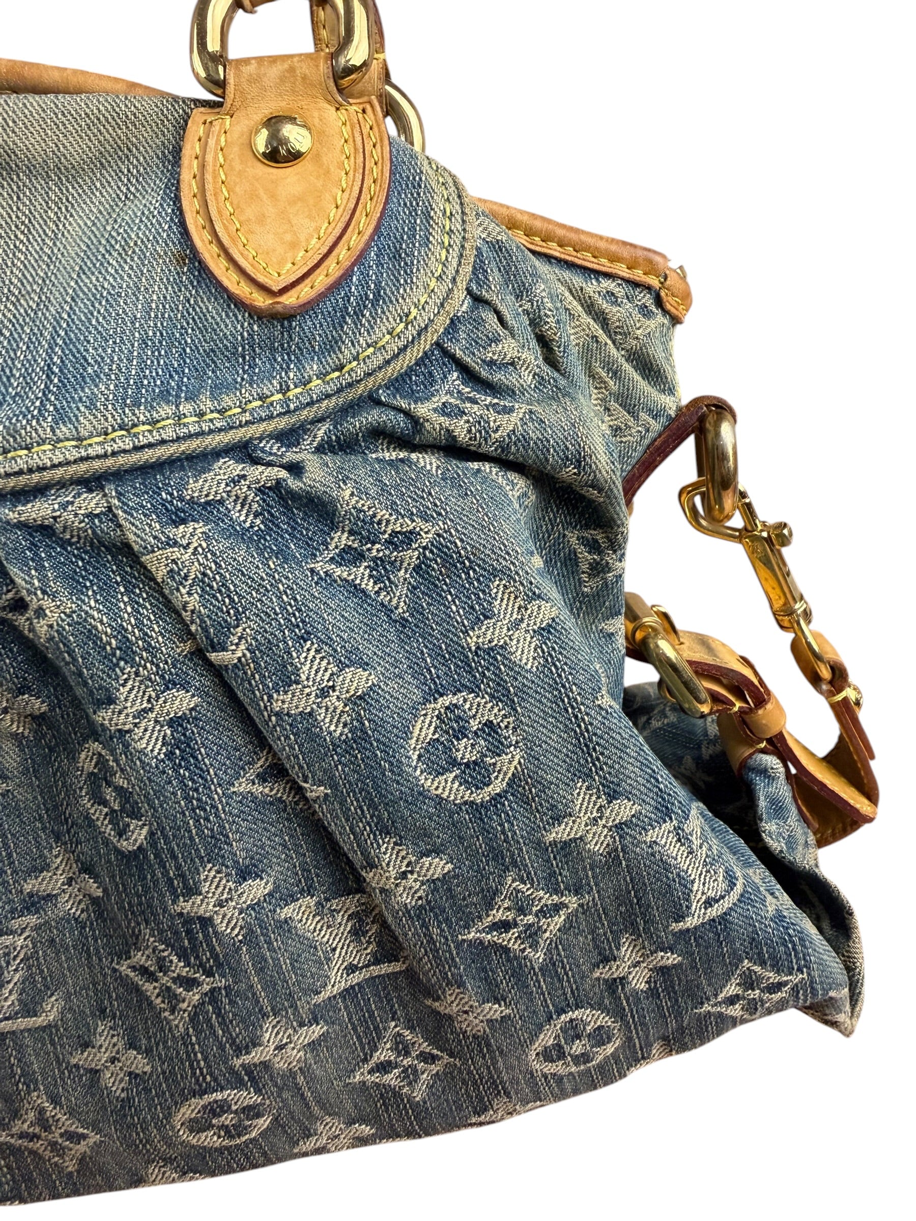 Louis Vuitton Blue Denim Monogram Neo Cabby Two-Way Bag MM