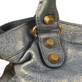 Balenciaga Light Blue Arena Leather Classic Le City