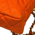 Chanel Orange Quilted Nylon Classic Jersey Camera Bag 2012