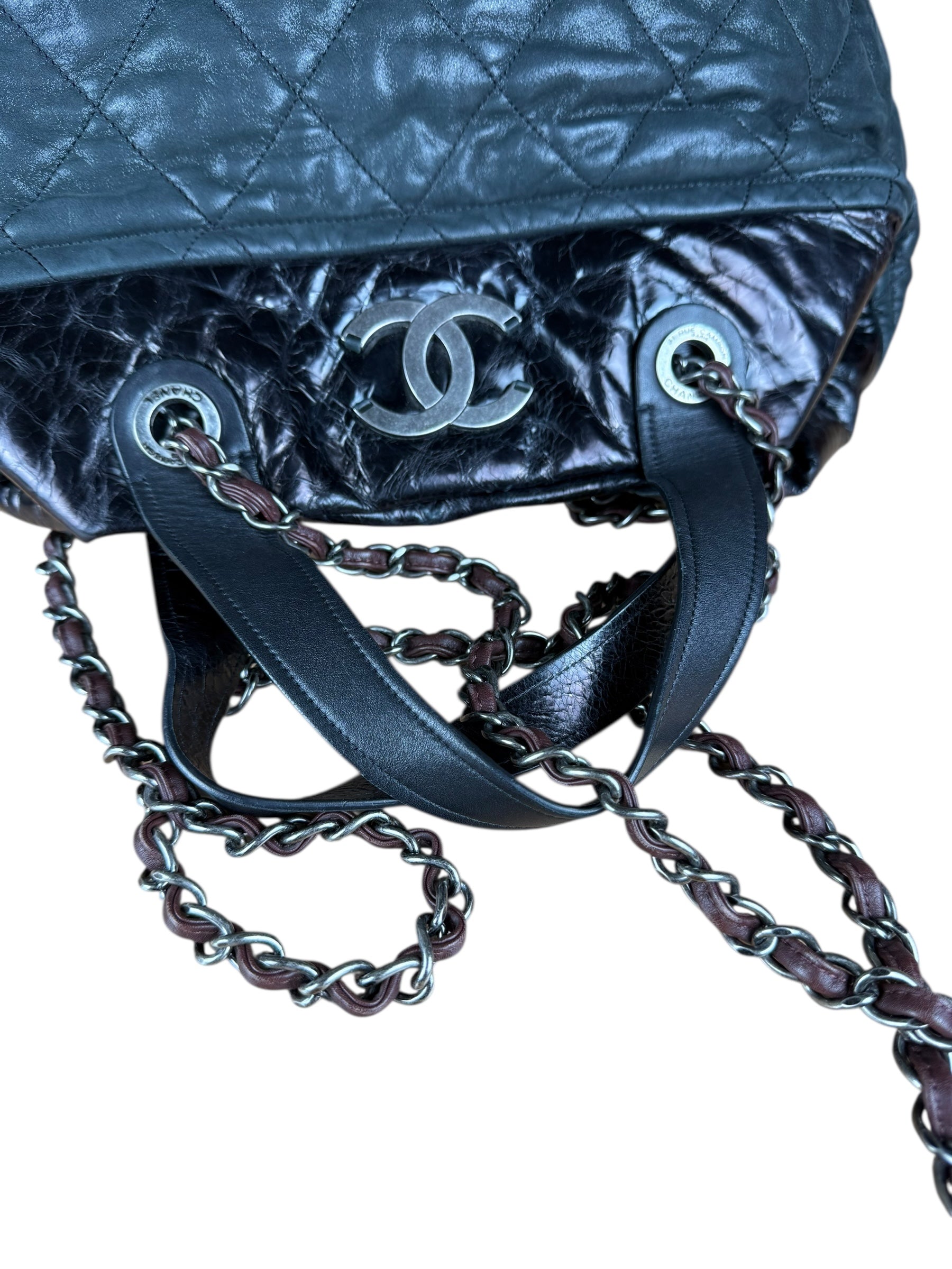 Chanel Matelasse In The Mix Leather Chain Tote '09