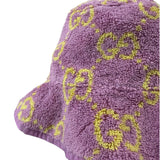 Gucci Pink/Yellow GG  Small Terry Bucket Hat