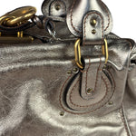 Chloe Metallic Gold Leather Paddington Handbag