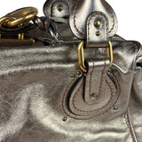 Chloe Metallic Gold Leather Paddington Handbag
