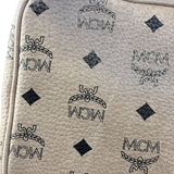 MCM Beige Leather Monogram Medium Stark Backpack