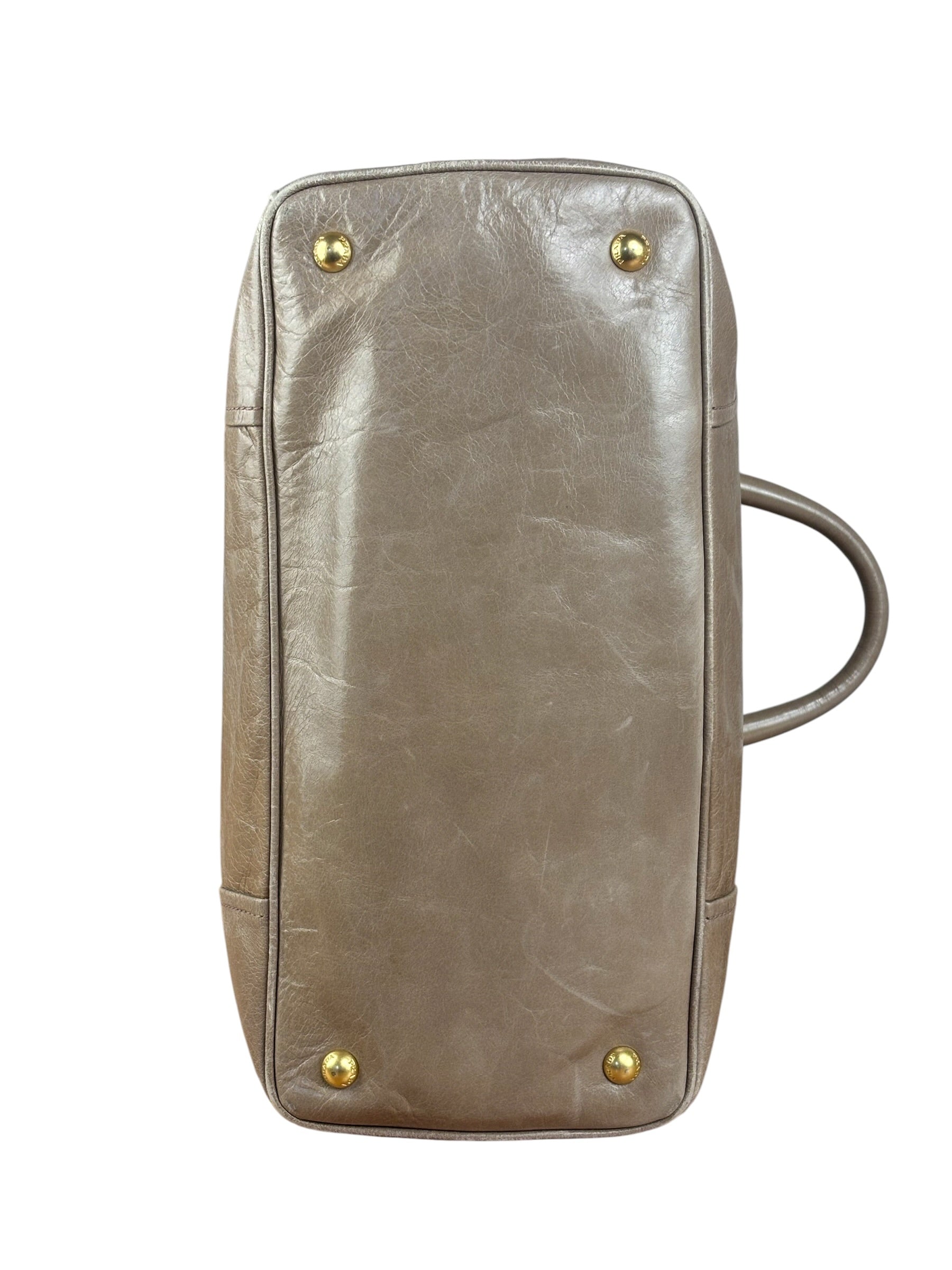 Prada Vitello Shine 2Way Tote Bag