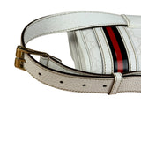 Gucci GG White Coated Canvas Sherry Line Belt Bag