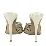 YSL Crystal Blonde Mules 37.5