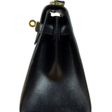 Hermes Black Mini Kelly 20 Box Calf 1991
