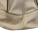 Celine Vintage Ivory Leather Boogie Handbag