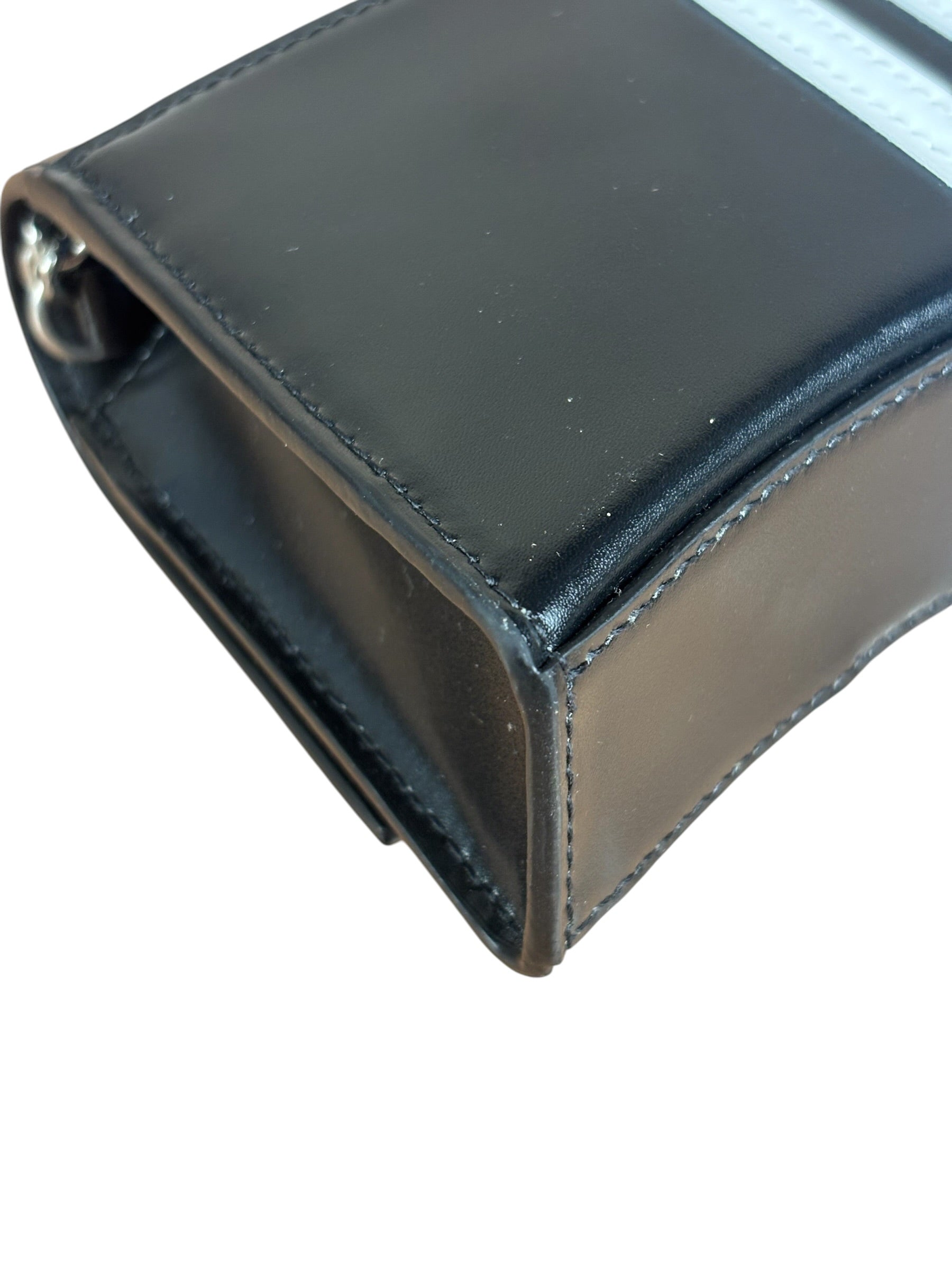 Balenciaga x Adidas Black Hourglass Wallet on Chain