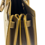 YSL Green Ink Leather King Palm Nano Two-Way Tote