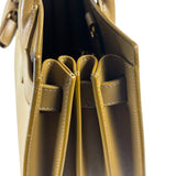 YSL Green Ink Leather King Palm Nano Two-Way Tote