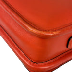 Coach Coral Red Leather Legacy Penny Shoulder Bag