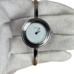 Gucci Stainless Silver Interchangeable Bezel Watch